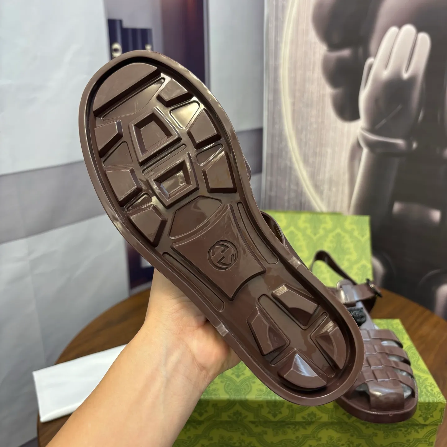 Men's shoes: 260💰[Gucci] sandals, counter quality, top-quality original items, real photos! Original T men's shoes 💰PU material, fine workmanship, comfortable; genuine 1:1 replica Size: 36 ~ 46